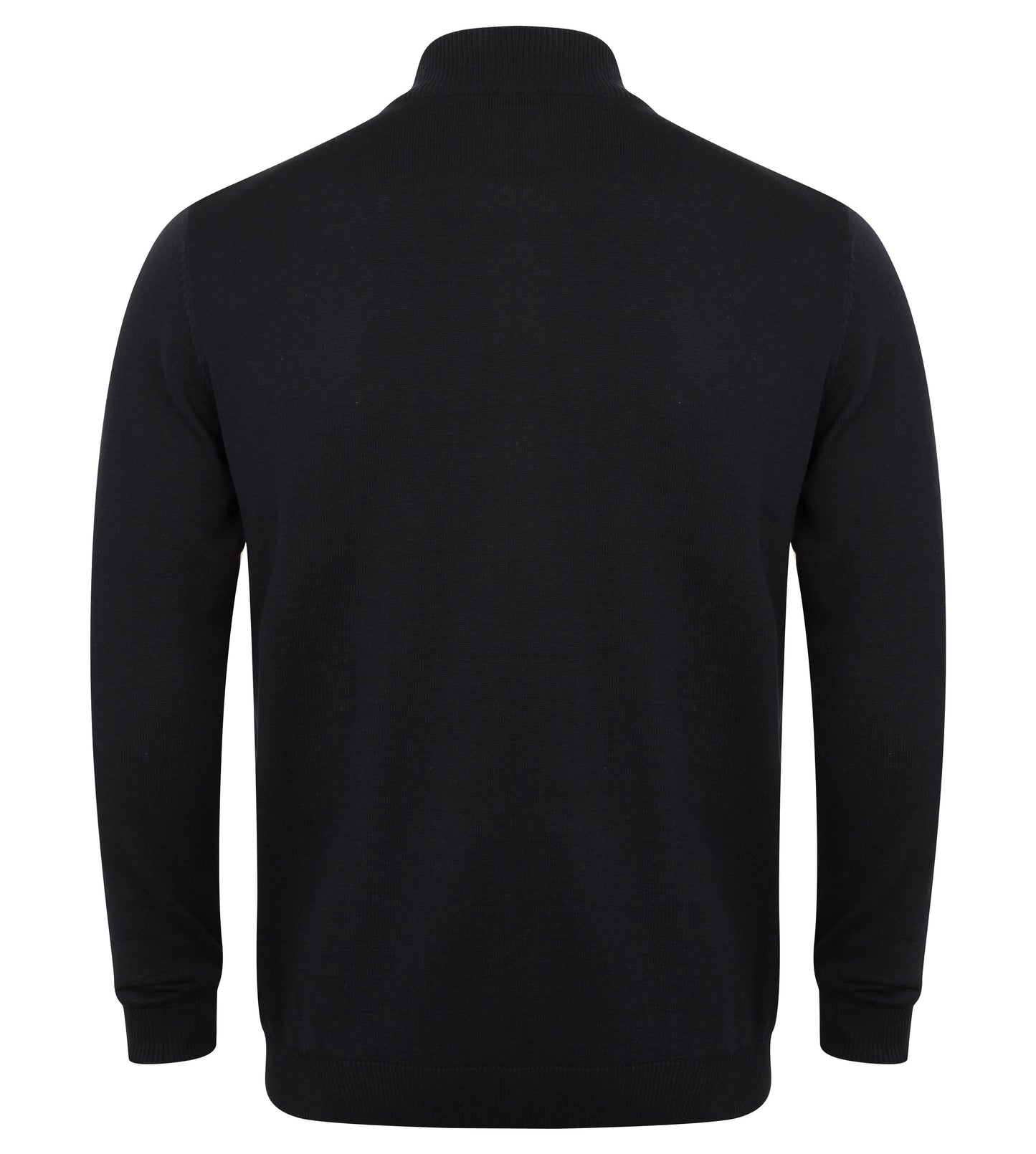 Henbury Unisex Zip-Through Knitted Bomber Cardigan with Welt Pockets
