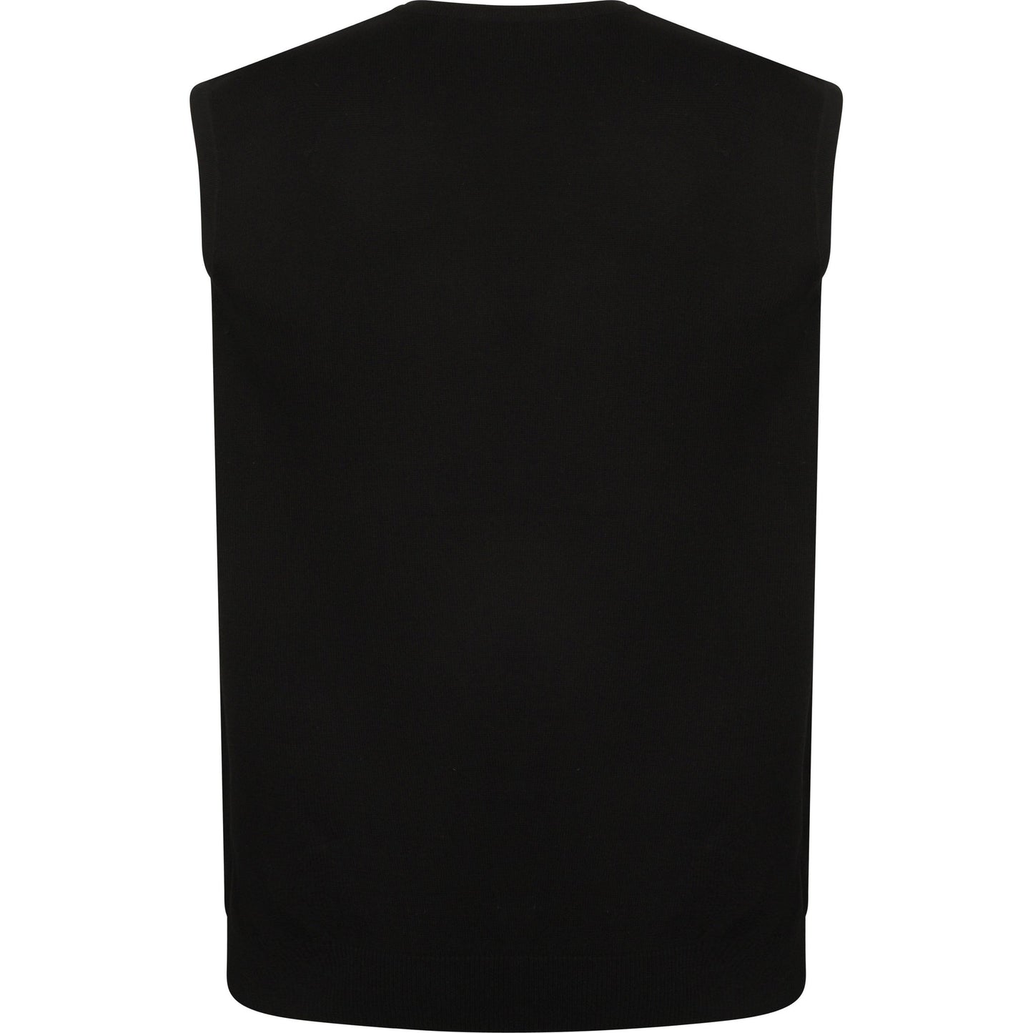 Henbury Sleeveless V-Neck Jumper Fine Knit 50% Cotton 50% Acrylic Various Sizes
