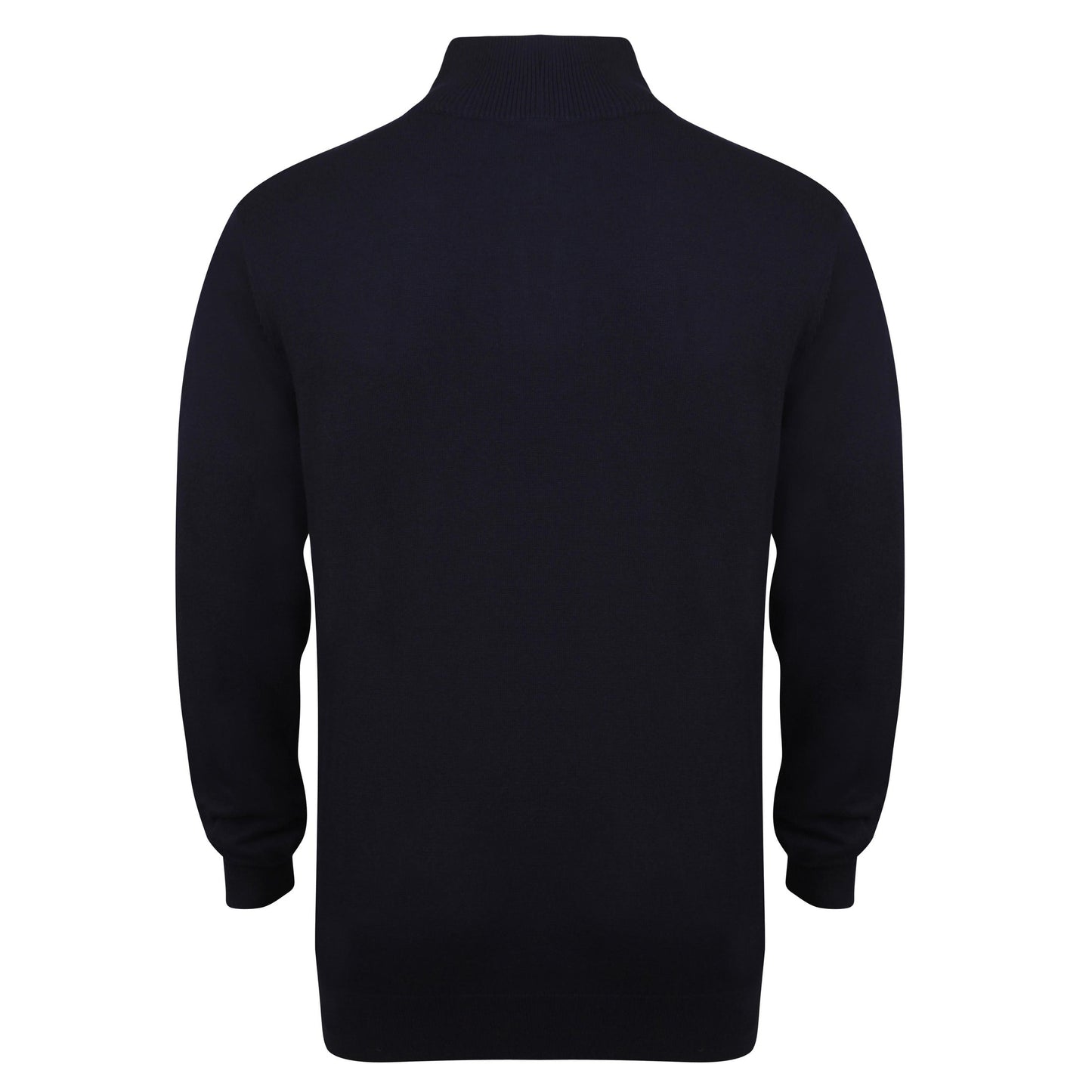 Henbury 1/4 Zip Jumper Fine Knit Cotton Acrylic Corporate Casual Sweater