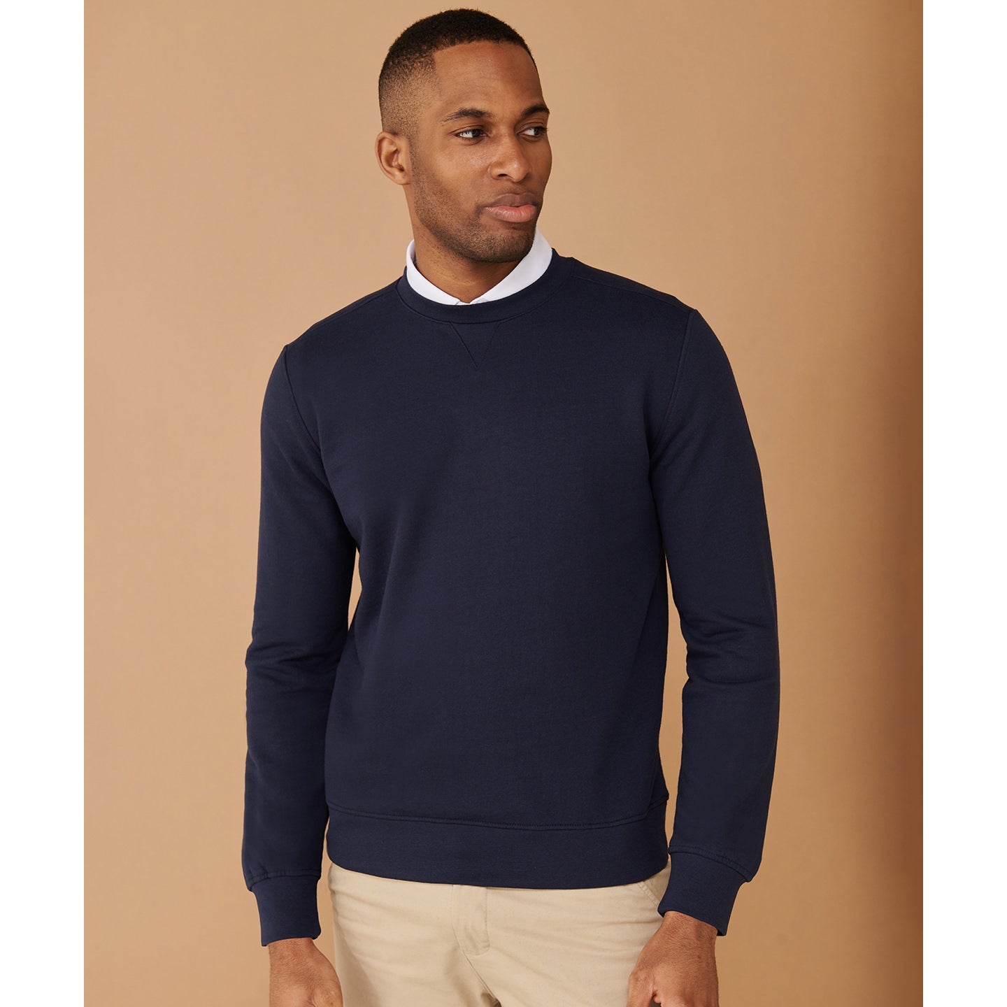 Henbury Unisex Sustainable Sweatshirt Recycled Cotton Polyester Crew Neck