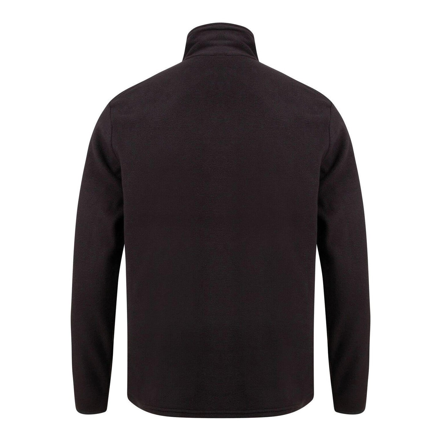 Henbury Quarter Zip Microfleece Jacket Soft Collar Side Pockets Corporate Casual