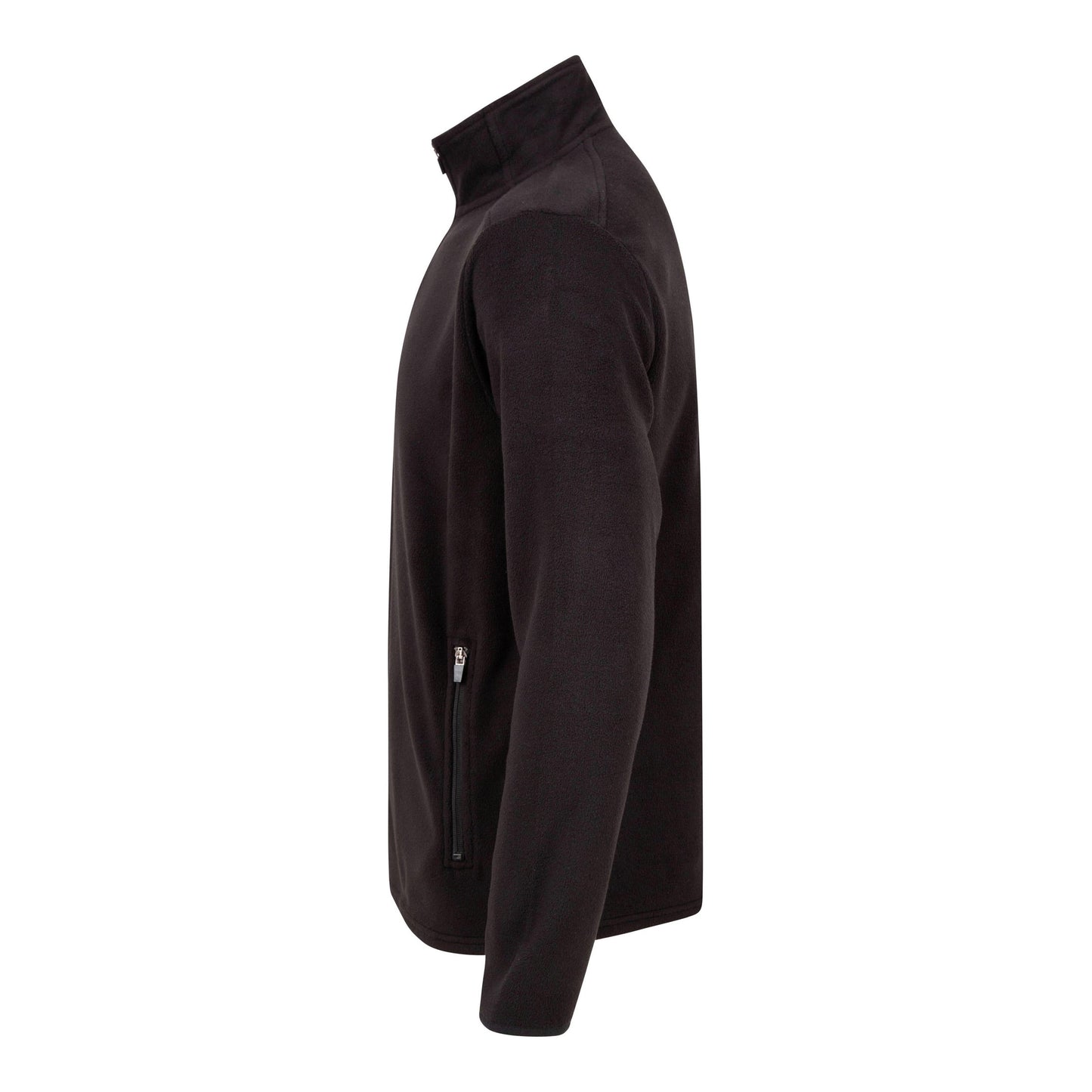Henbury Quarter Zip Microfleece Jacket Soft Collar Side Pockets Corporate Casual