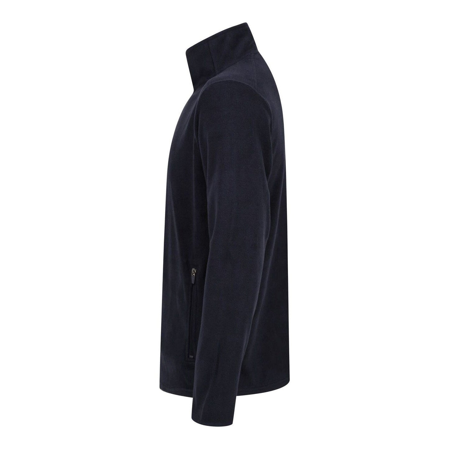 Henbury Quarter Zip Microfleece Jacket Soft Collar Side Pockets Corporate Casual