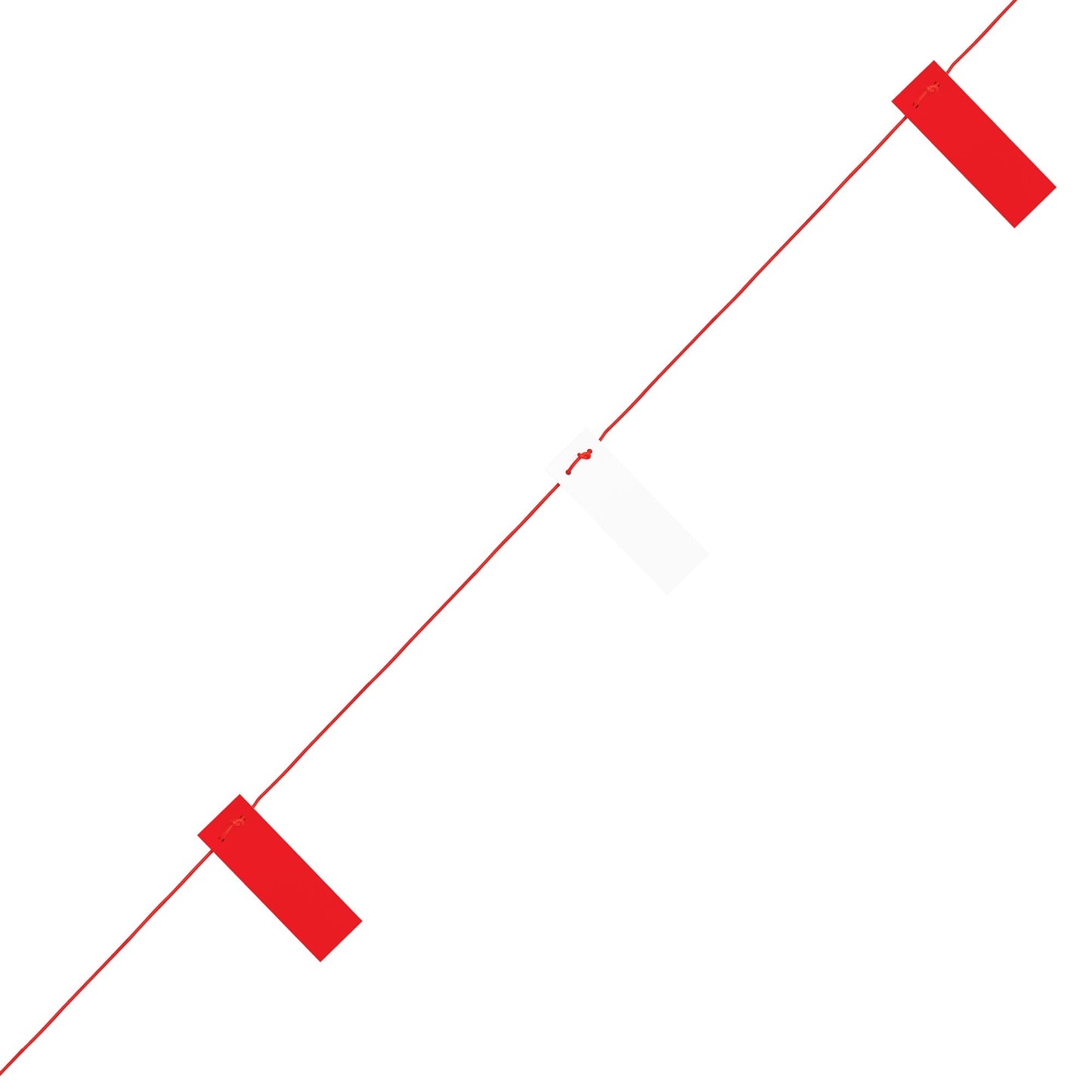 JSP Caution Bunting 26m Red and White Markers for Warehouse Delineation