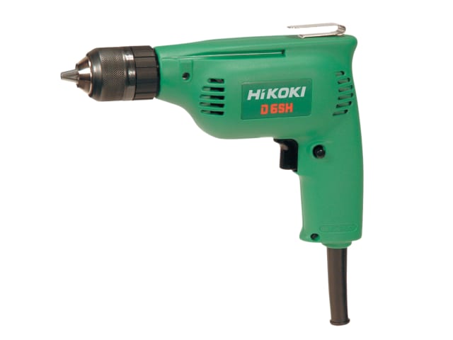 HiKOKI D6SH Rotary Drill 6.5mm 240W 110V Lightweight Single Speed + Accessories