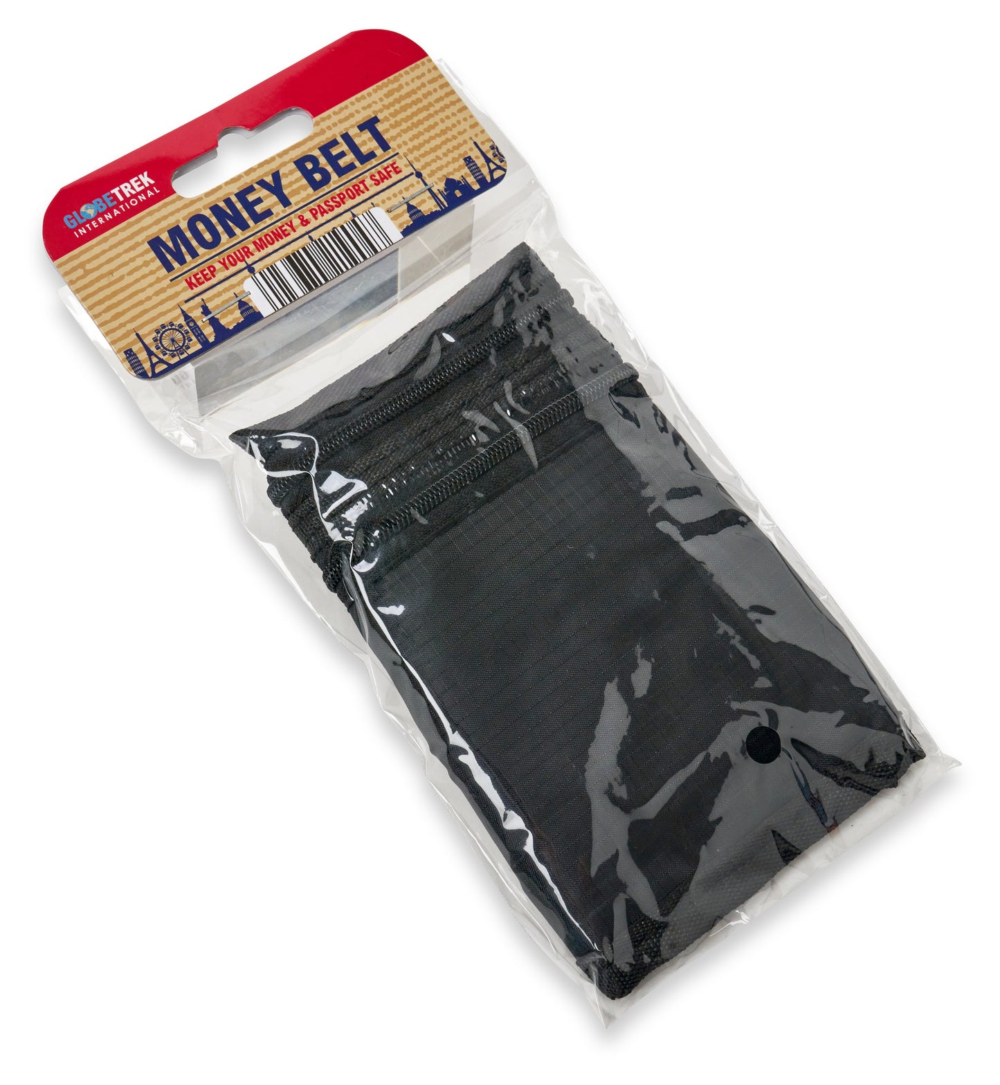 Home & Living Travel Money Belt Black Ripstop Fabric Adjustable Straps