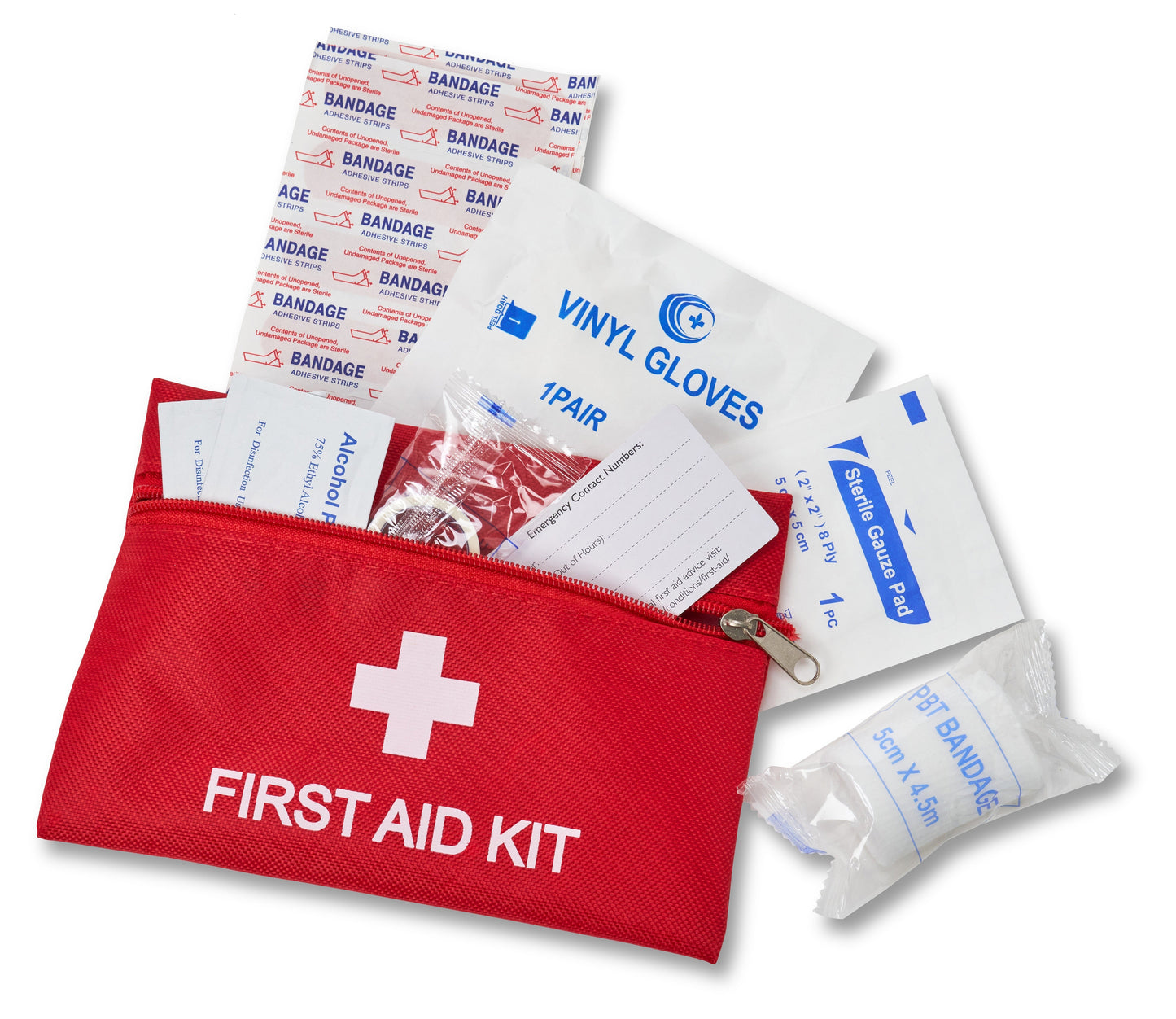 Home & Living Travel First Aid Kit Compact Essential for Minor Cuts & Grazes