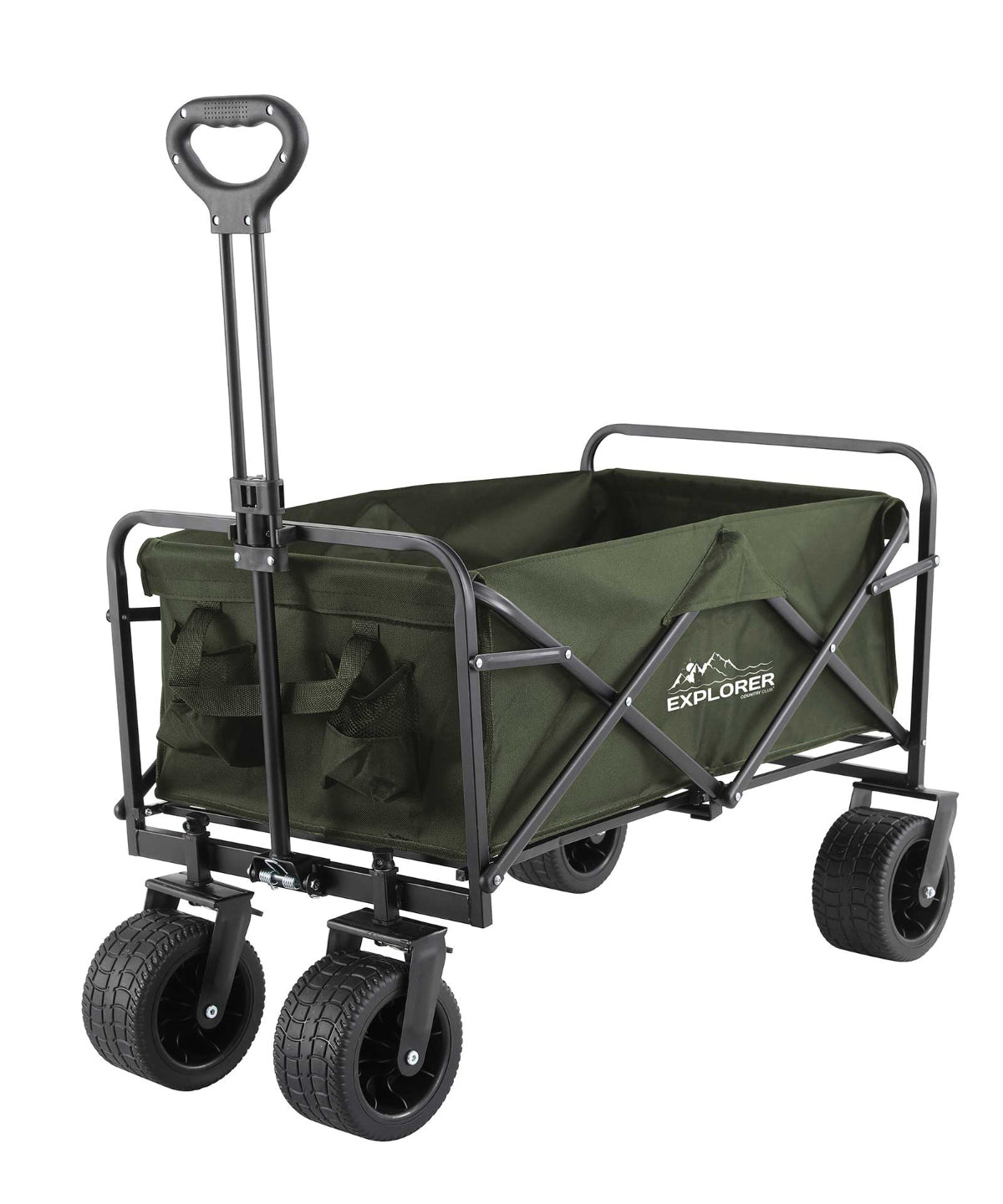 Explorer Foldable Cart with 8" Wheels, 100kg Capacity, Ideal for Festivals
