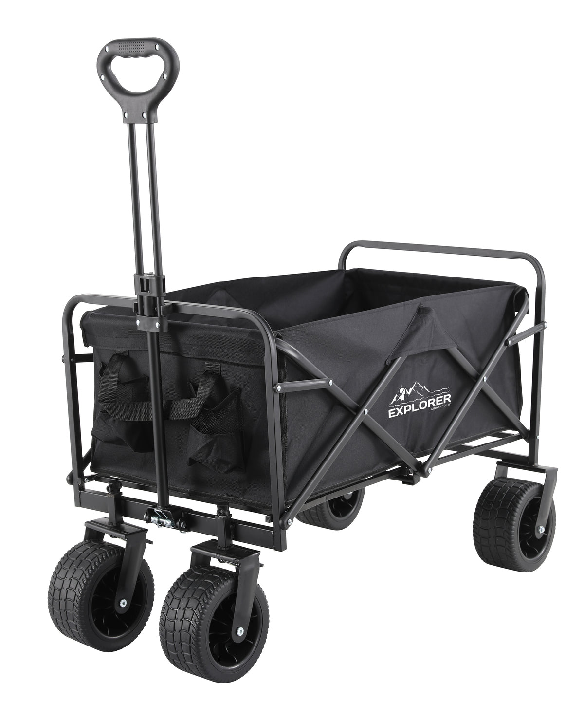 Explorer Foldable Cart with 8" Wheels, 100kg Capacity, Ideal for Festivals