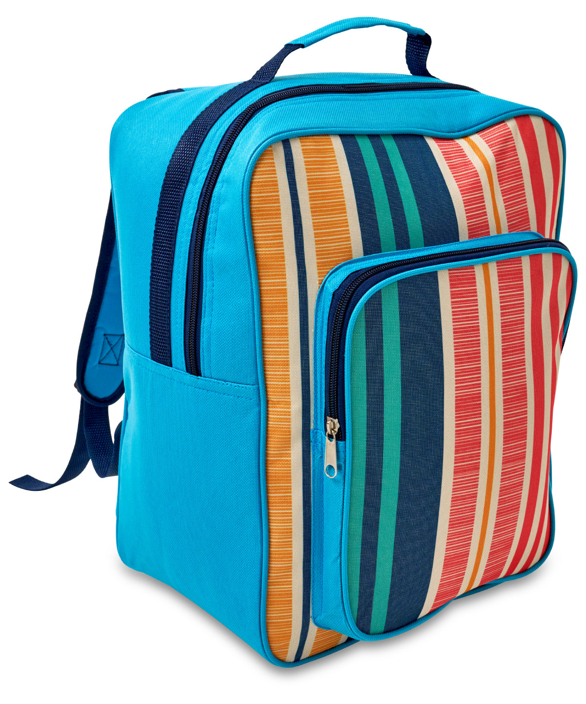 Home & Living 17L Cool Backpack Insulated Stripe Design for Beach Picnic