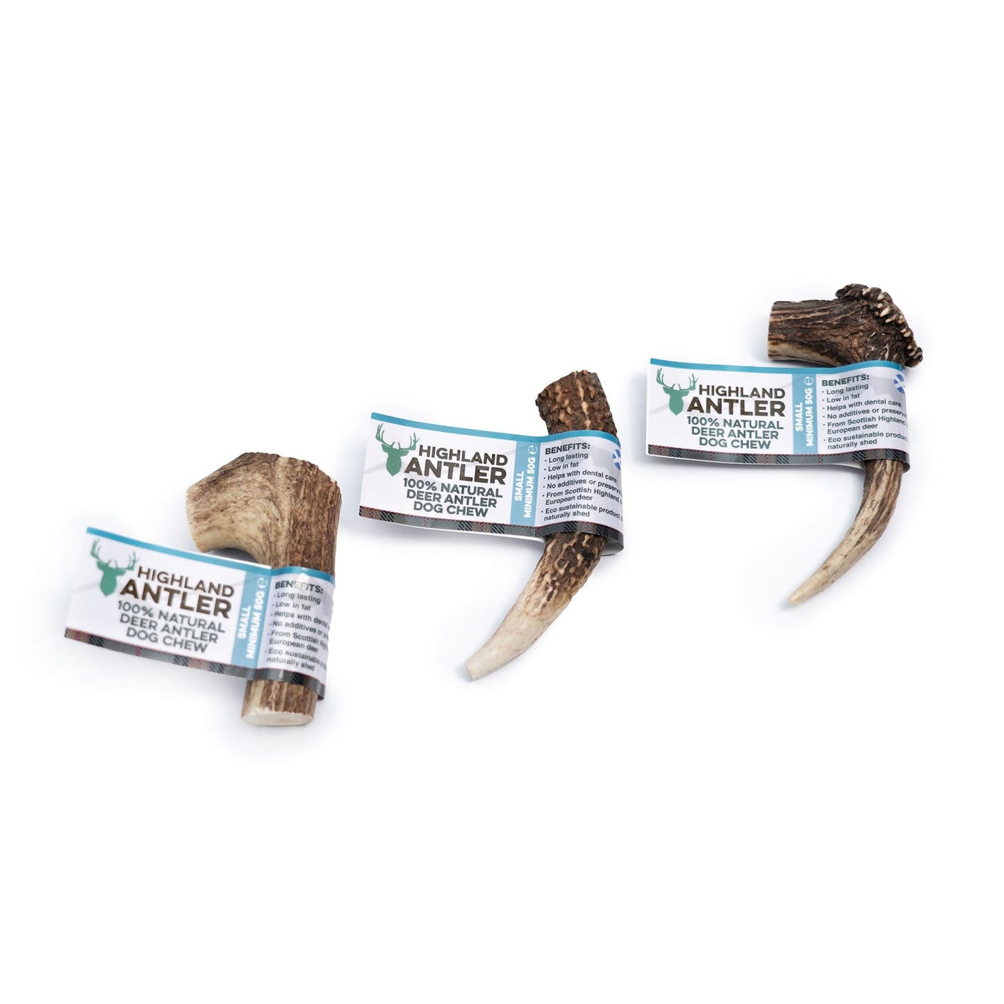 Highland Antler 100% Natural Shed Deer Antler Low Fat Vitamins Minerals