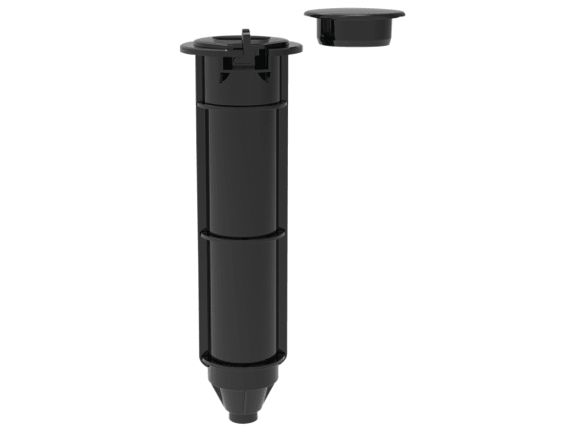 Hills Supadry Hoist Ground Socket - 50.8mm Poles Strong Plastic +Locking Collar