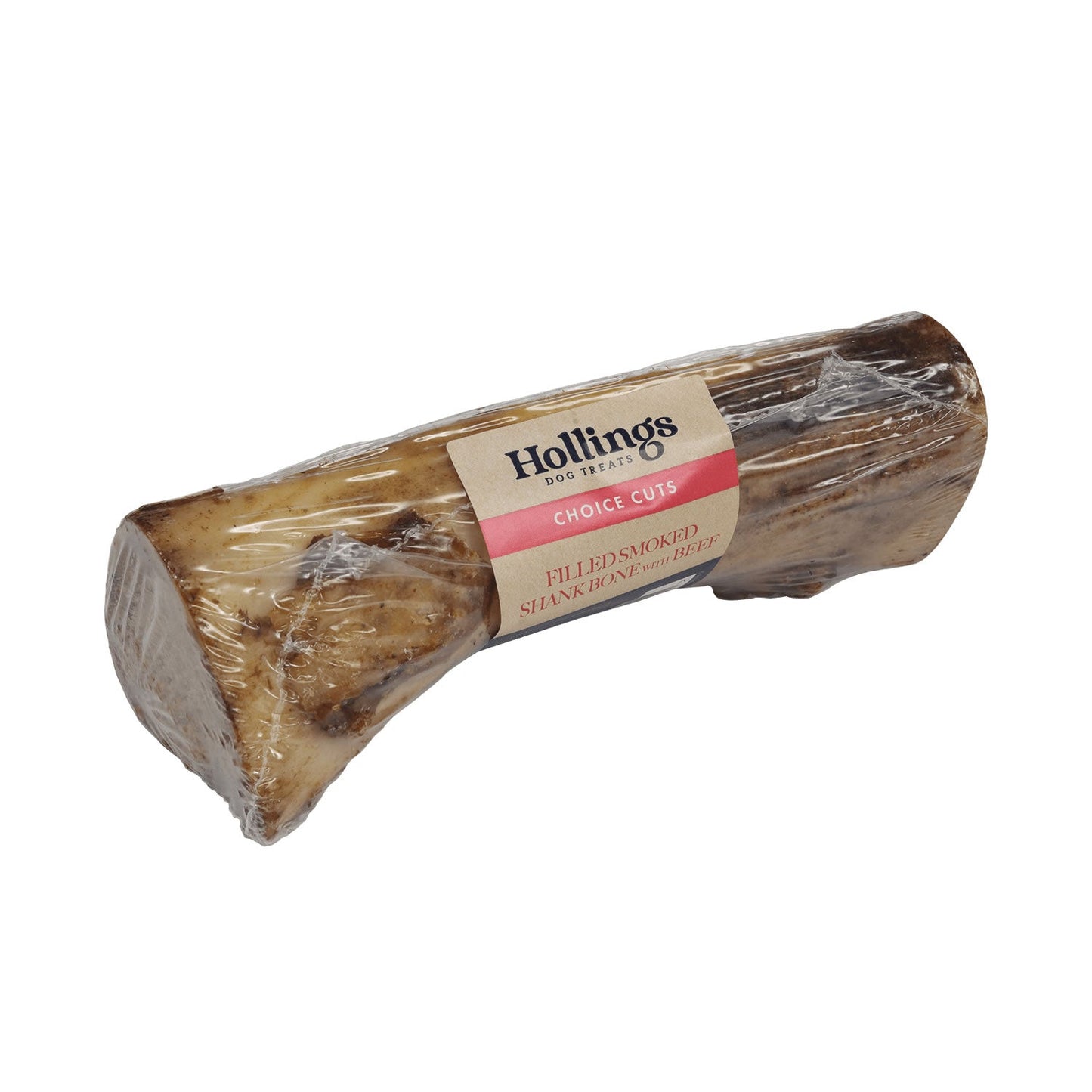 Hollings Filled Smoked Bone Natural Dog Treat Long Lasting Beef Filling