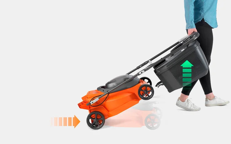 Flymo 36V EasiStore 380R Lawn Mower with Smart Indicators & Foldable Design