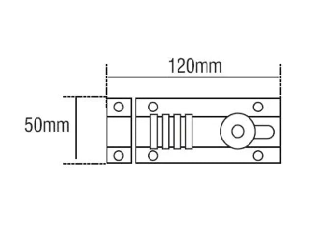 Squire CombiBolt 4 Re-Codable Locking Bolt 120mm Black Security Lock