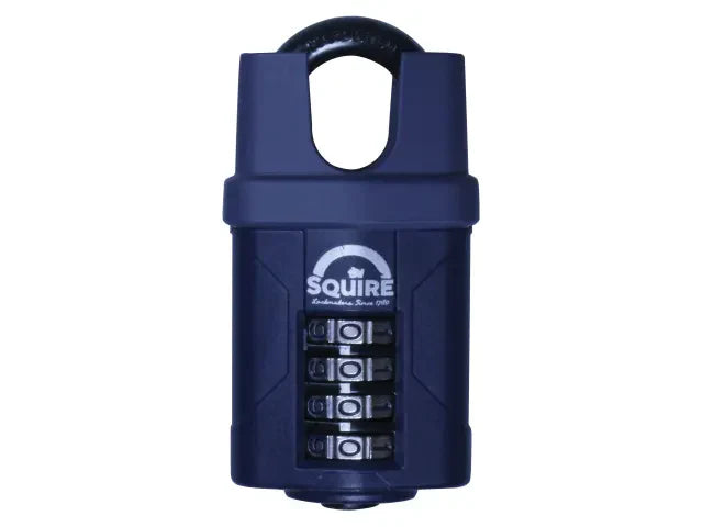 Squire CP50CS 50mm Combination Padlock 4-Wheel Closed Shackle Security Lock