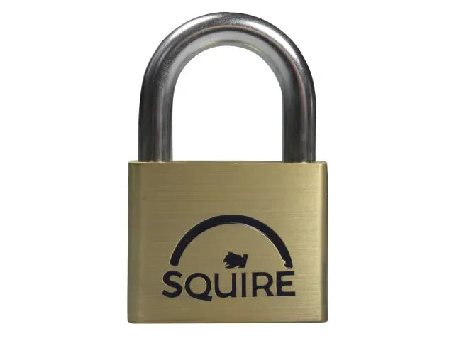 Squire LN5 Lion Brass Padlock 50mm 5-Pin Hardened Steel Shackle Security 7