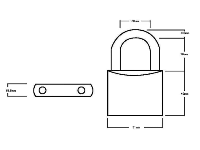 Squire LN5T Lion Brass Padlocks 50mm Twin Pack 5-Pin Keyed Alike Security