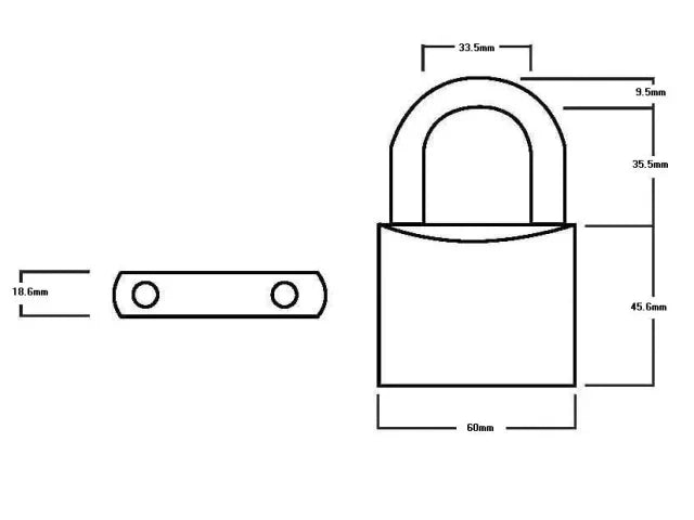 Squire LN60 Lion Brass Padlock 60mm Hardened Steel Shackle 1500 Key Variations
