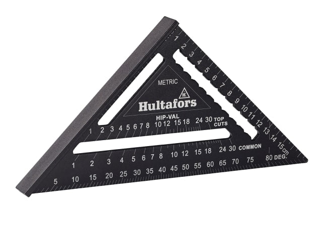 Hultafors Mini Metric Rafter Square 11cm Aluminium Accurate Protractor Tool