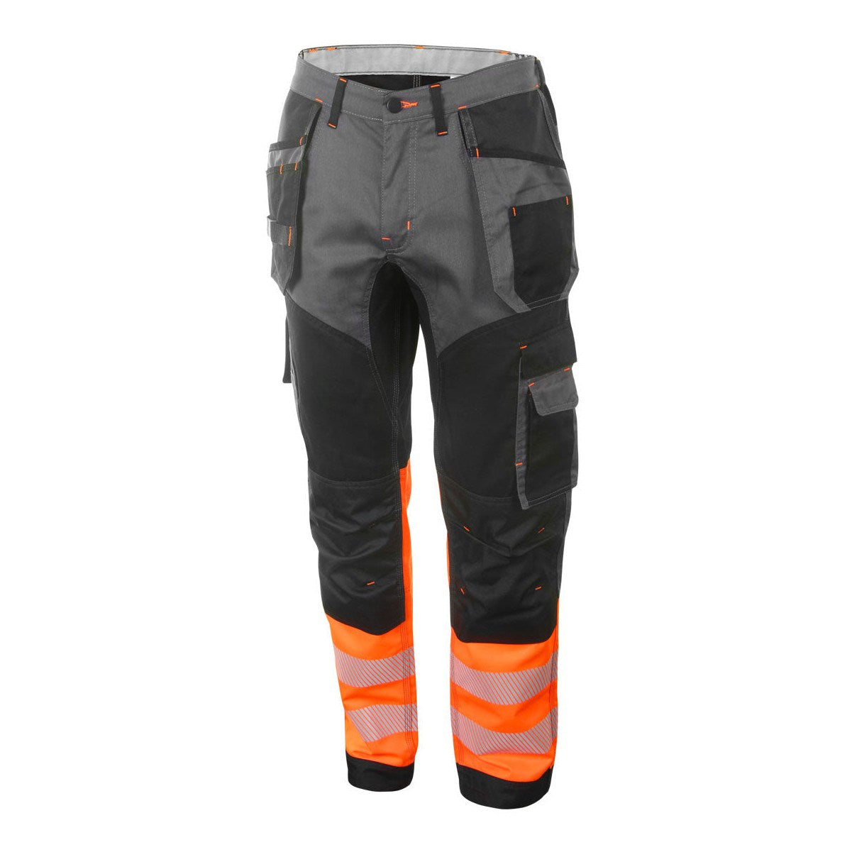 Beeswift Hi-Vis Two Tone Trousers with Knee Pad Pouches and Cargo Pocket
