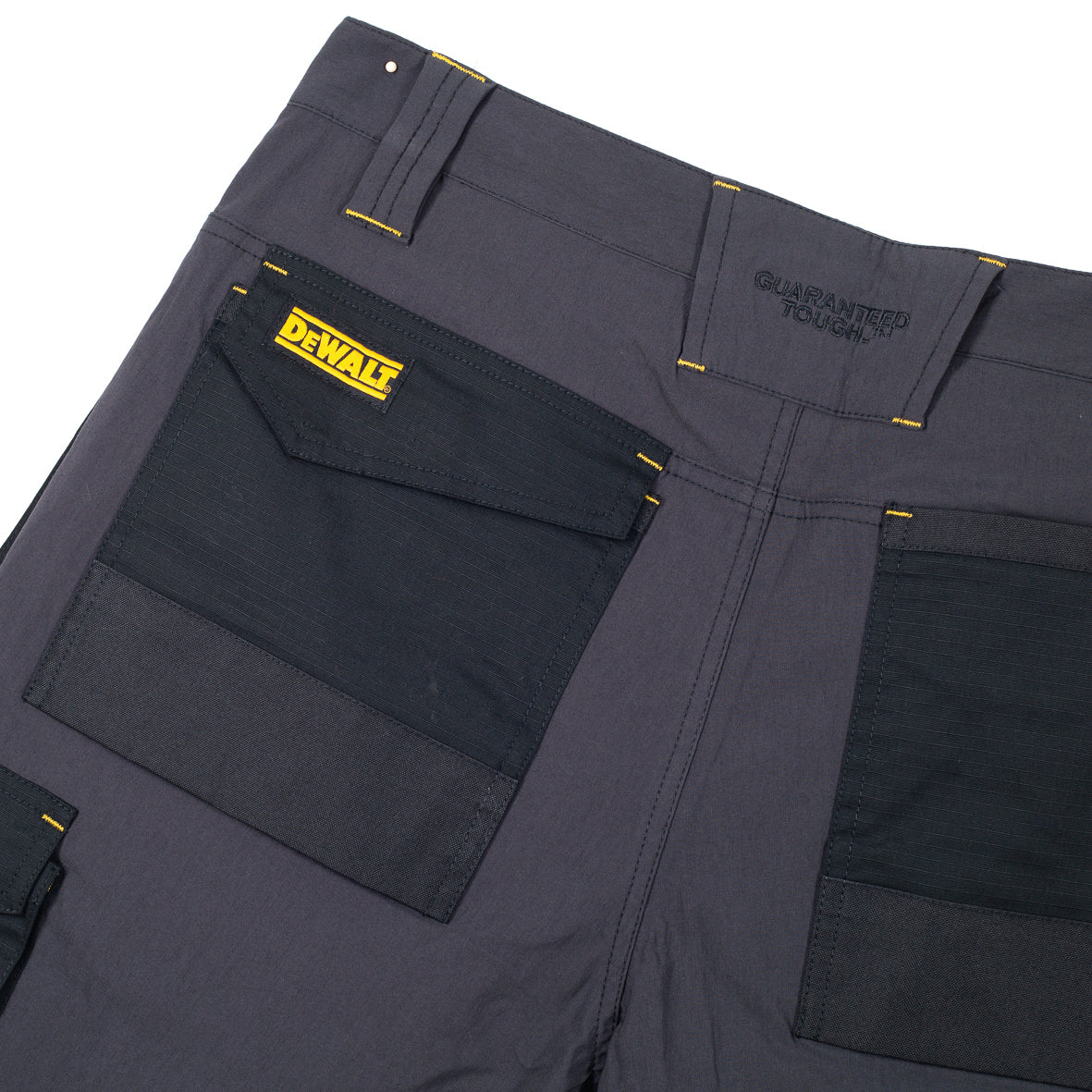 DeWalt Hamden Holster Work Shorts Grey Black Twin Pockets Comfortable Durable