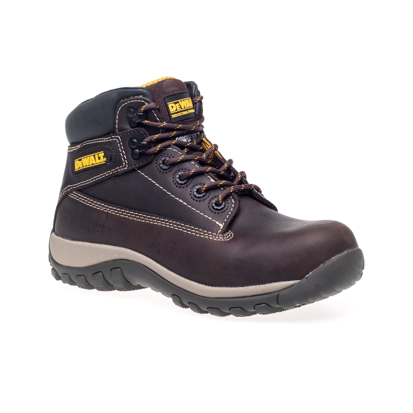 DeWalt Non-Metallic Safety Boots Composite Toe Comfort Insole Brown Nubuck