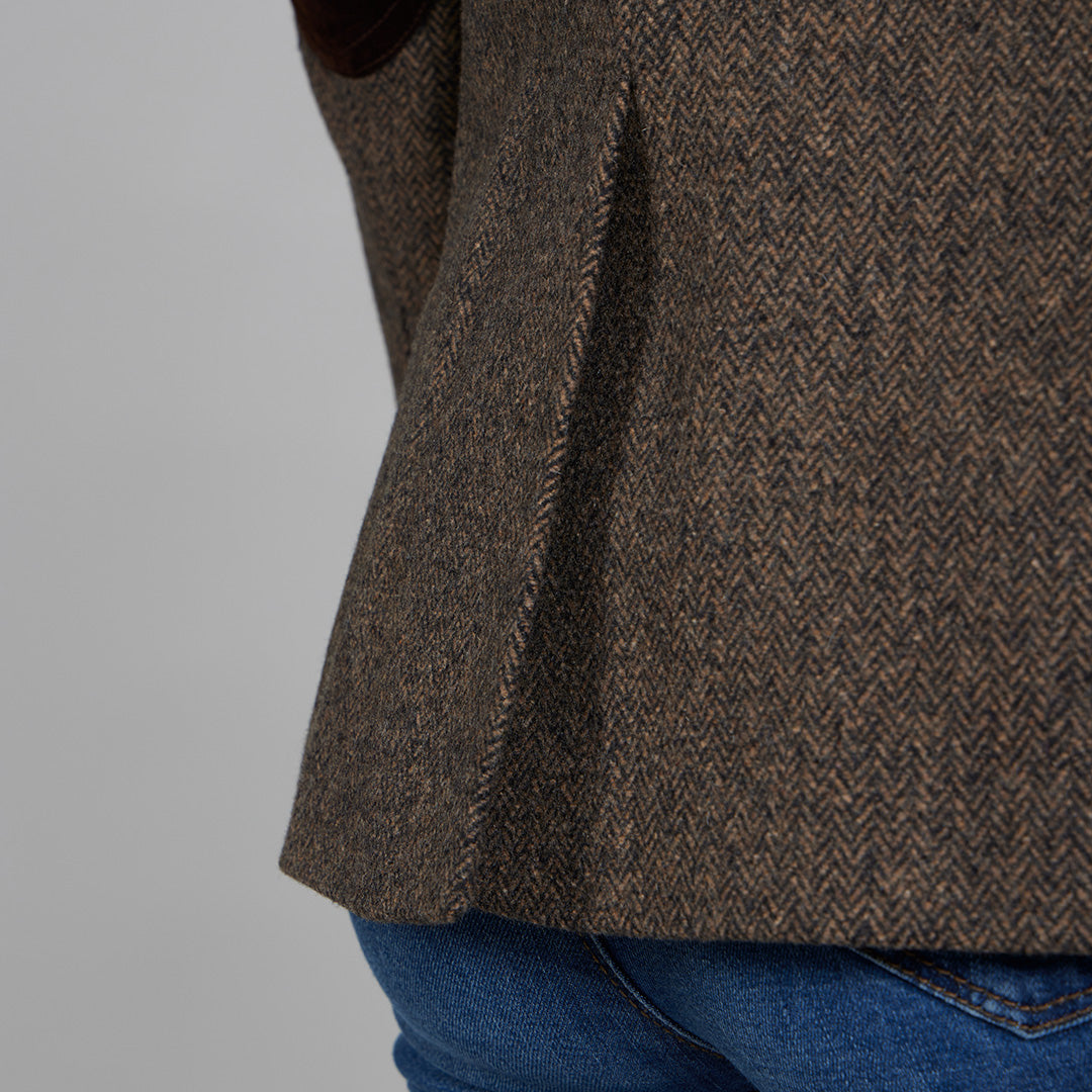 Toggi Harvard Tweed Jacket UK Made Italian Cloth Paisley Lining Horn Buttons