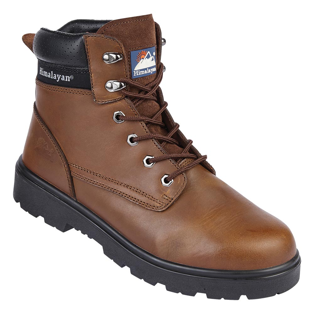 Himalayan S3 Leather Safety Boots Heat Resistant Steel Toecap SRC Slip Resistant
