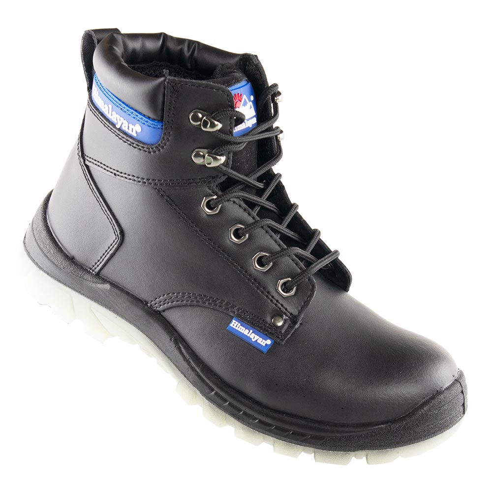 Himalayan Steel Toe Safety Ankle Boots S1P Leather Heat Resistant SRC Sole