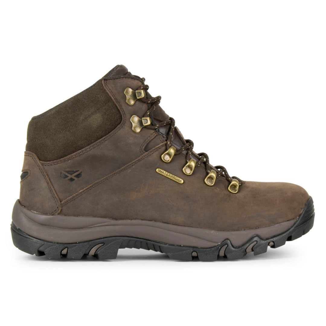Hoggs of Fife Glencoe Waxy Leather Waterproof Trek Boots with Memory Foam Insole