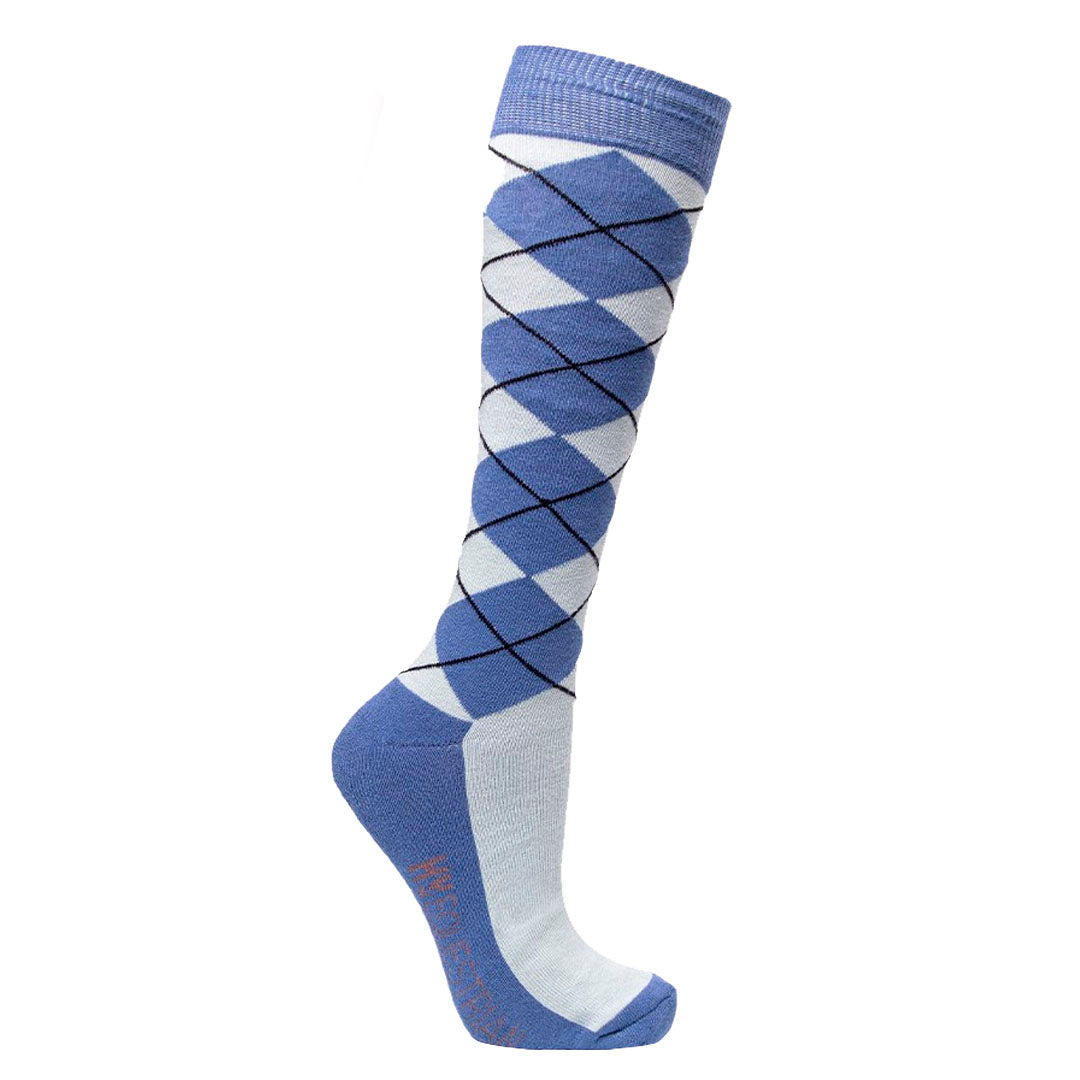 HY Equestrian Synergy Argyle Long Socks Pack Of 3 For Riding and Yard Work