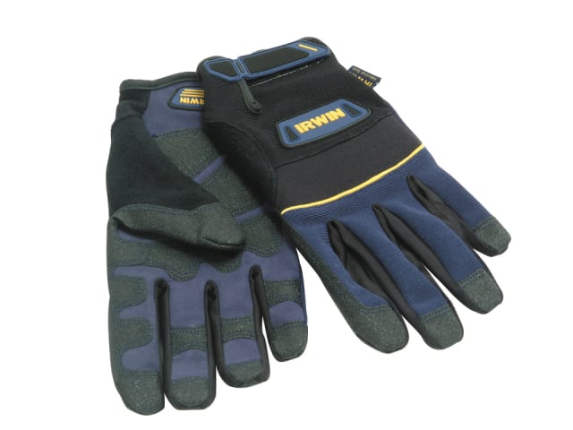 IRWIN Heavy-Duty Jobsite Gloves Large Abrasion Resistant Construction Work