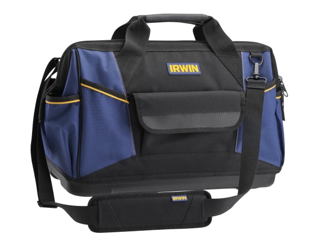 IRWIN Large Open Mouth Tool Bag 50cm Durable Fabric Padded Handles 20kg Load