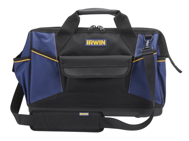 IRWIN Large Open Mouth Tool Bag 50cm Durable Fabric Padded Handles 20kg Load