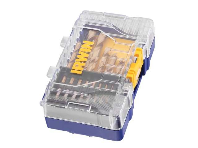 IRWIN HSS Titanium Metal Drill Bit Set 15 Piece 1.5-10mm High Speed Steel