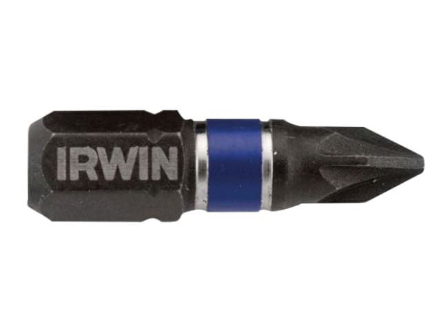 IRWIN Impact Pro PZ3 25mm Screwdriver Bits Pack of 2 for Maximum Durability