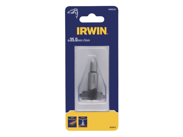 IRWIN Cylindrical Cutter 35mm High Quality Hardened Steel for Drill Drivers