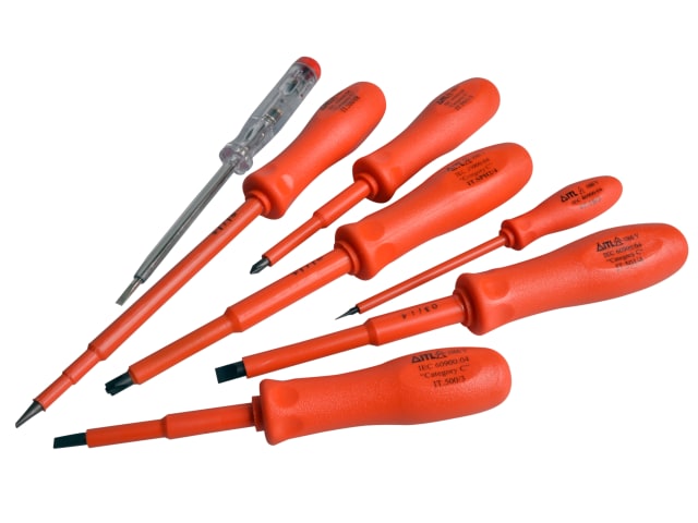 ITL Insulated Screwdriver Set of 7 - Lifetime Warranty, Extreme Temp Resistance