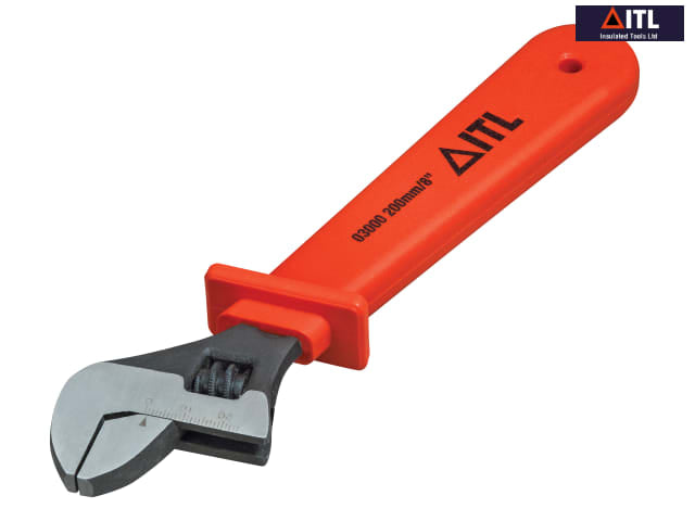 ITL 200mm Insulated Adjustable Wrench Live Line Working Extreme Temp Rated