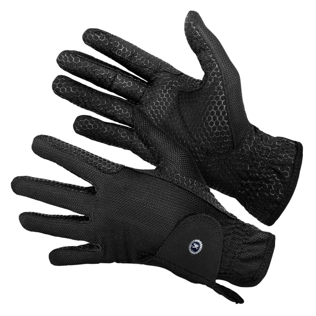 KM Elite Silicone Grip Gloves Riding Equestrian Lightweight Breathable