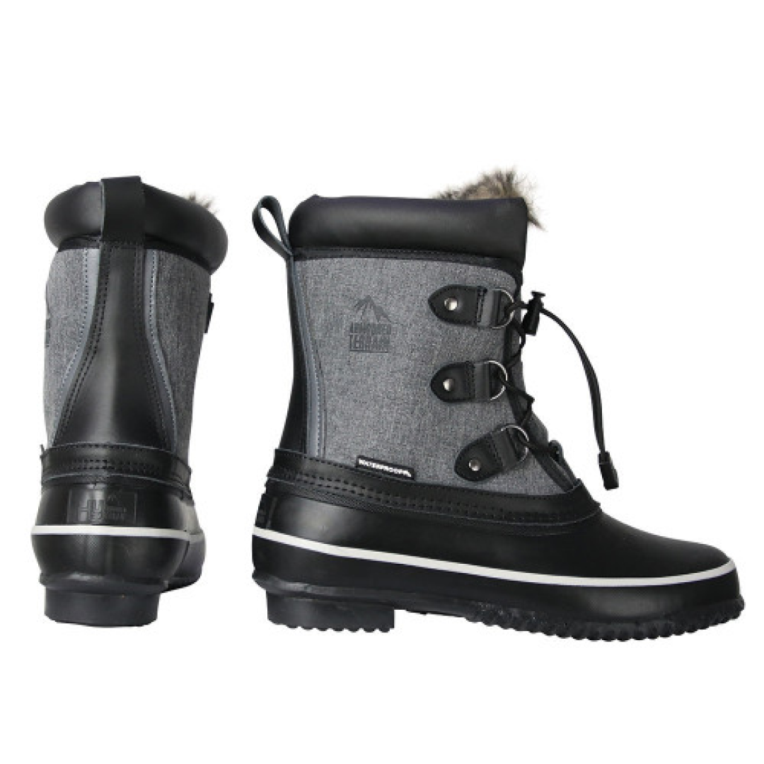 HY HyLand Short Mont Dolent Winter Boots Waterproof Fleece Lined Rubber Sole