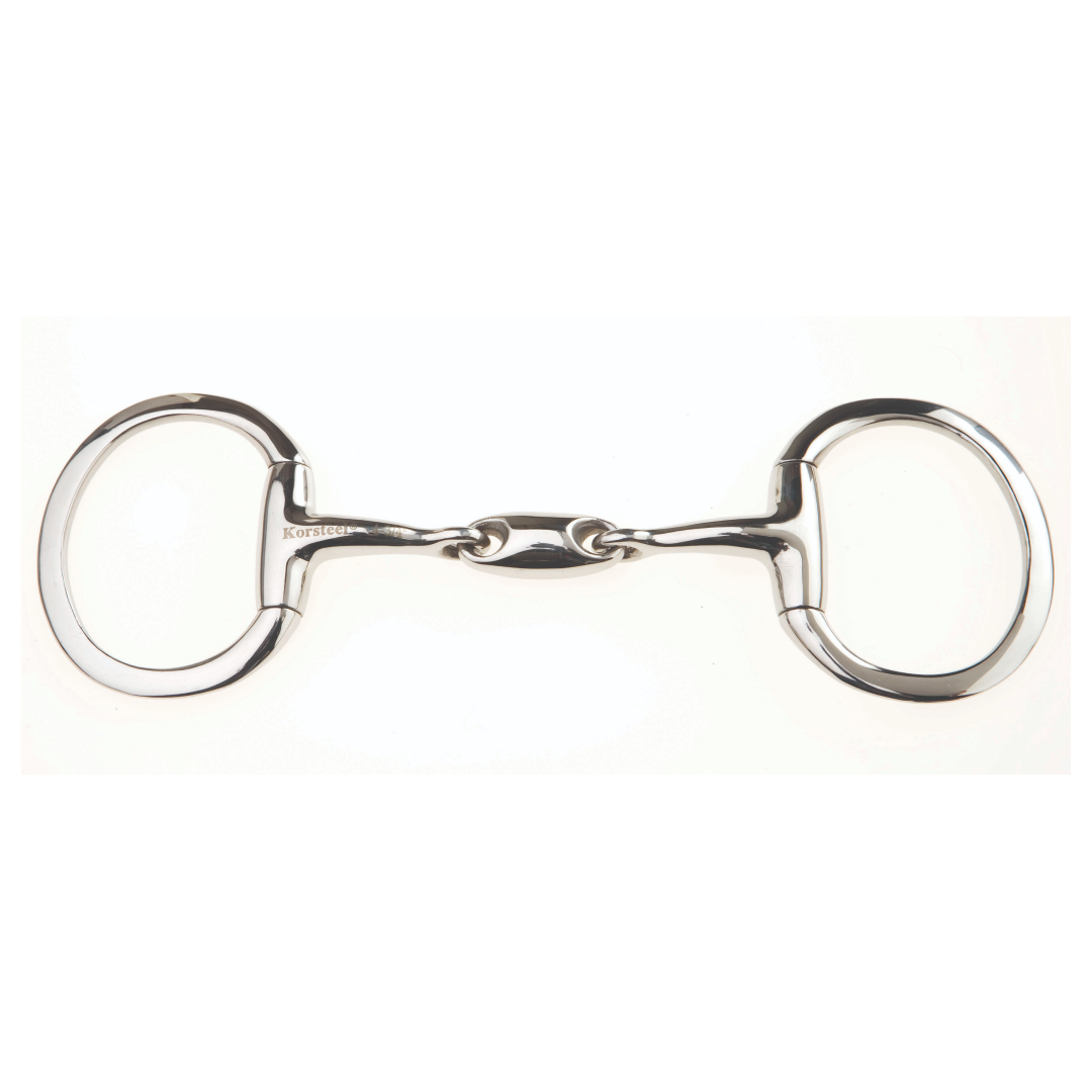 Korsteel Horse JP Stainless Steel Oval Link Eggbutt Snaffle Bit For Horses