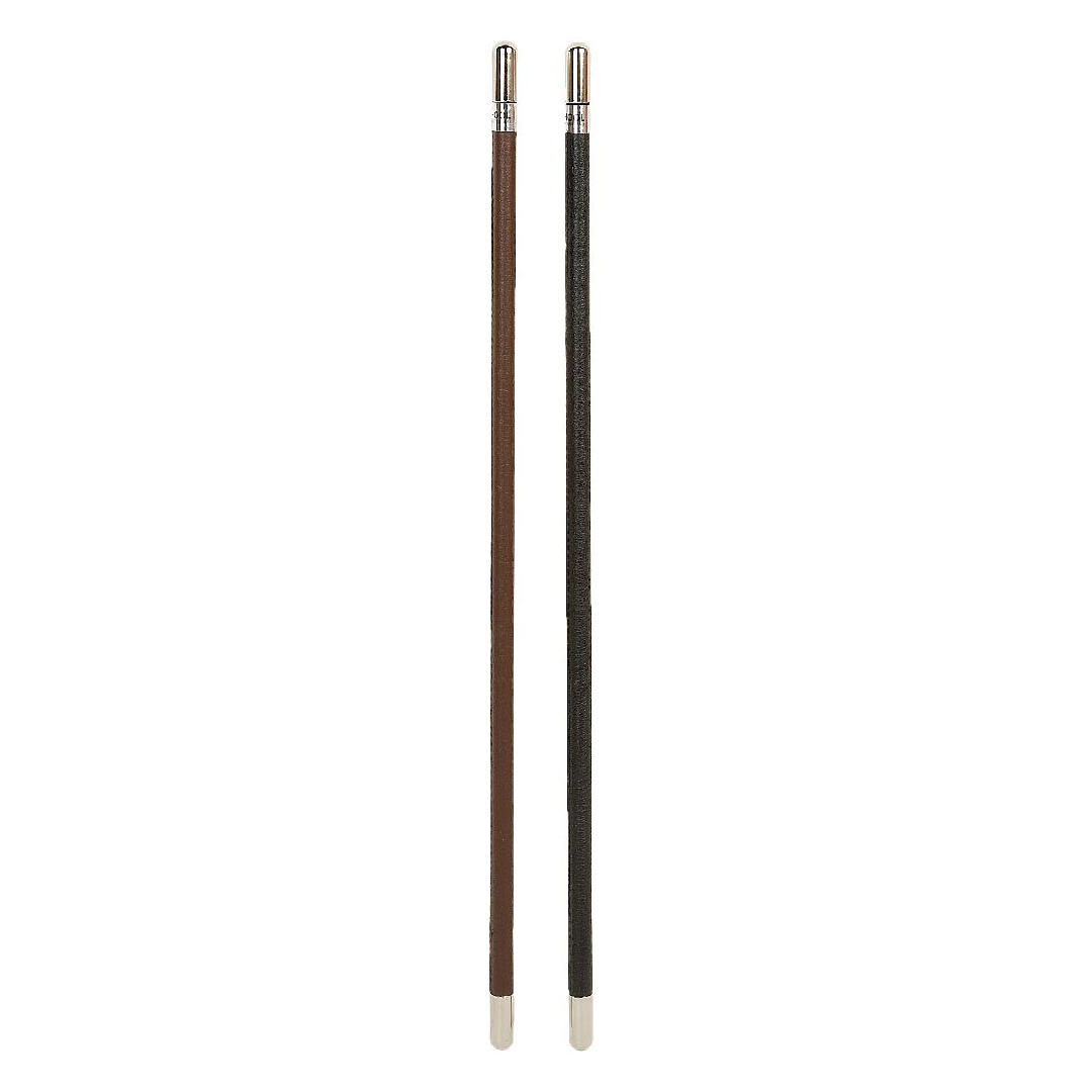 HY Horse Show Cane Leather Construction with Caps for Show Ring