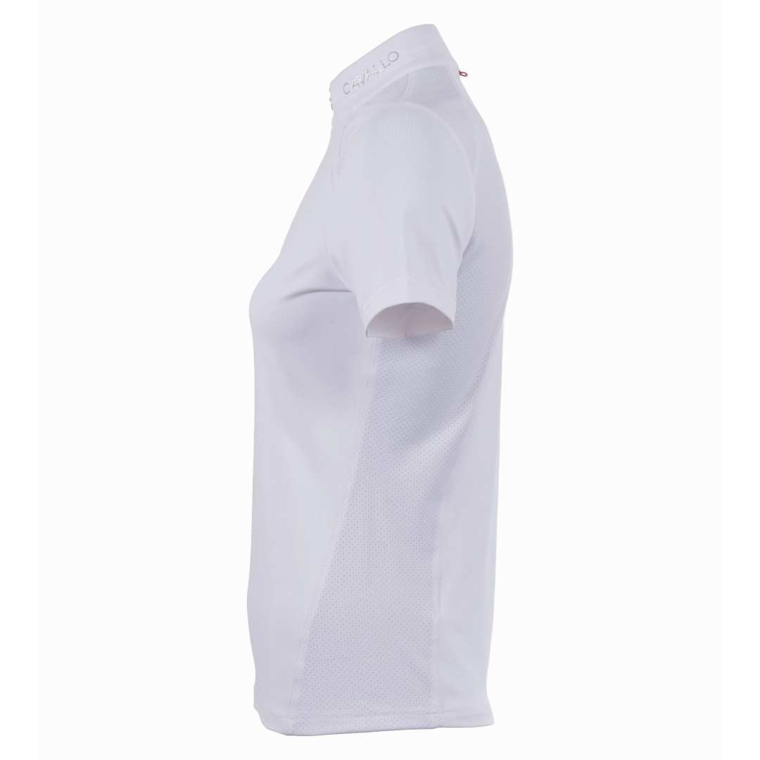 Cavallo Cava Competition Half Zip Half-Zip Equestrian Shirt With Rhinestones