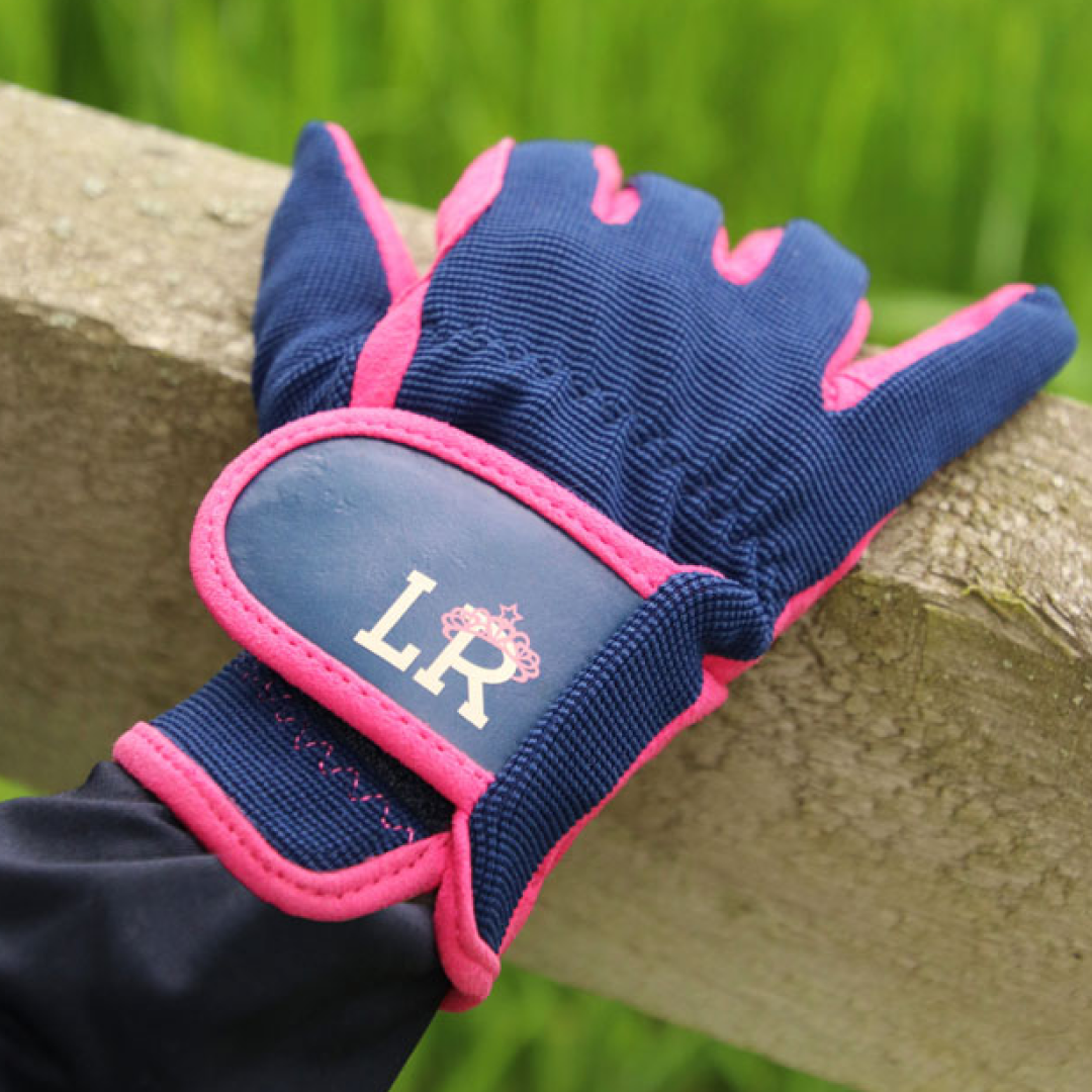 Little Rider Stacy Children's Riding Gloves with Touch Tape Fastenings