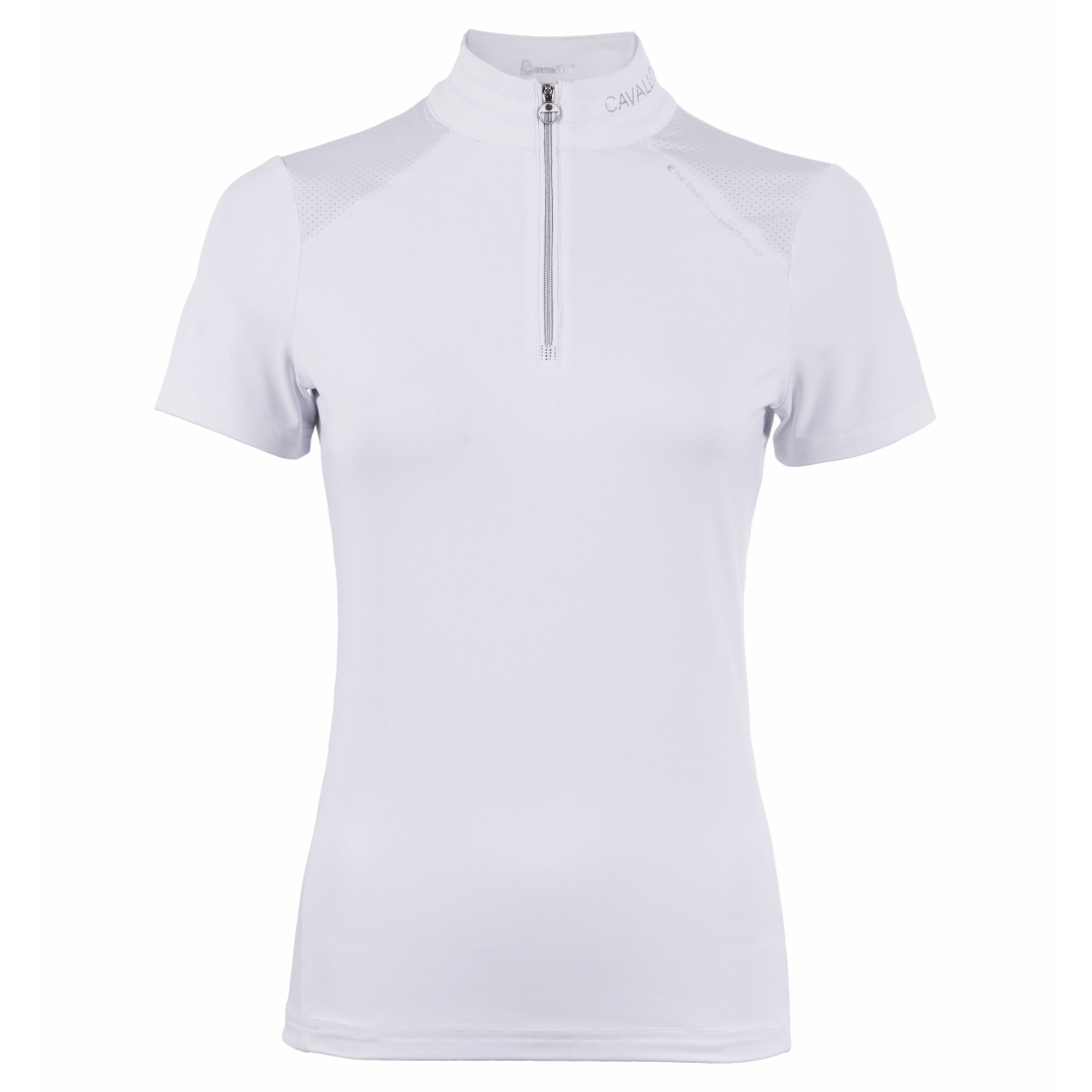 Cavallo Cava Competition Half Zip Half-Zip Equestrian Shirt With Rhinestones