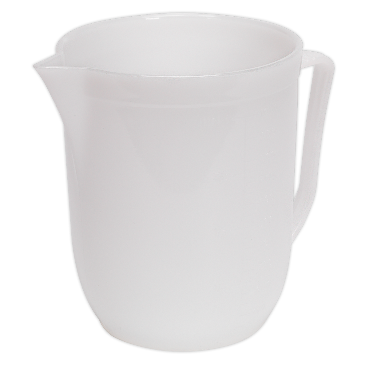 Sealey 1L Measuring Jug Opaque Polythene with Scales for Easy Measurement