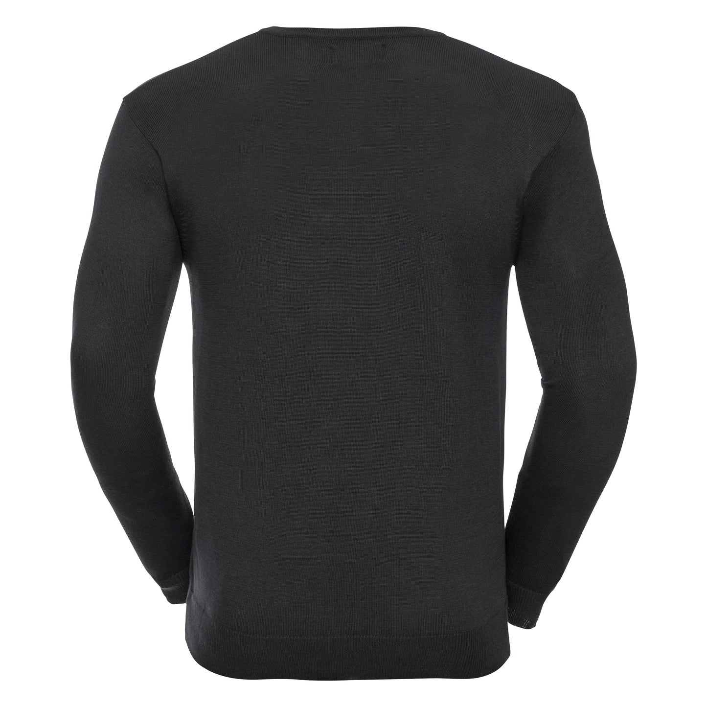 Russell Collection V-Neck Knitted Sweater Easy-Care Cotton Blend Various Sizes