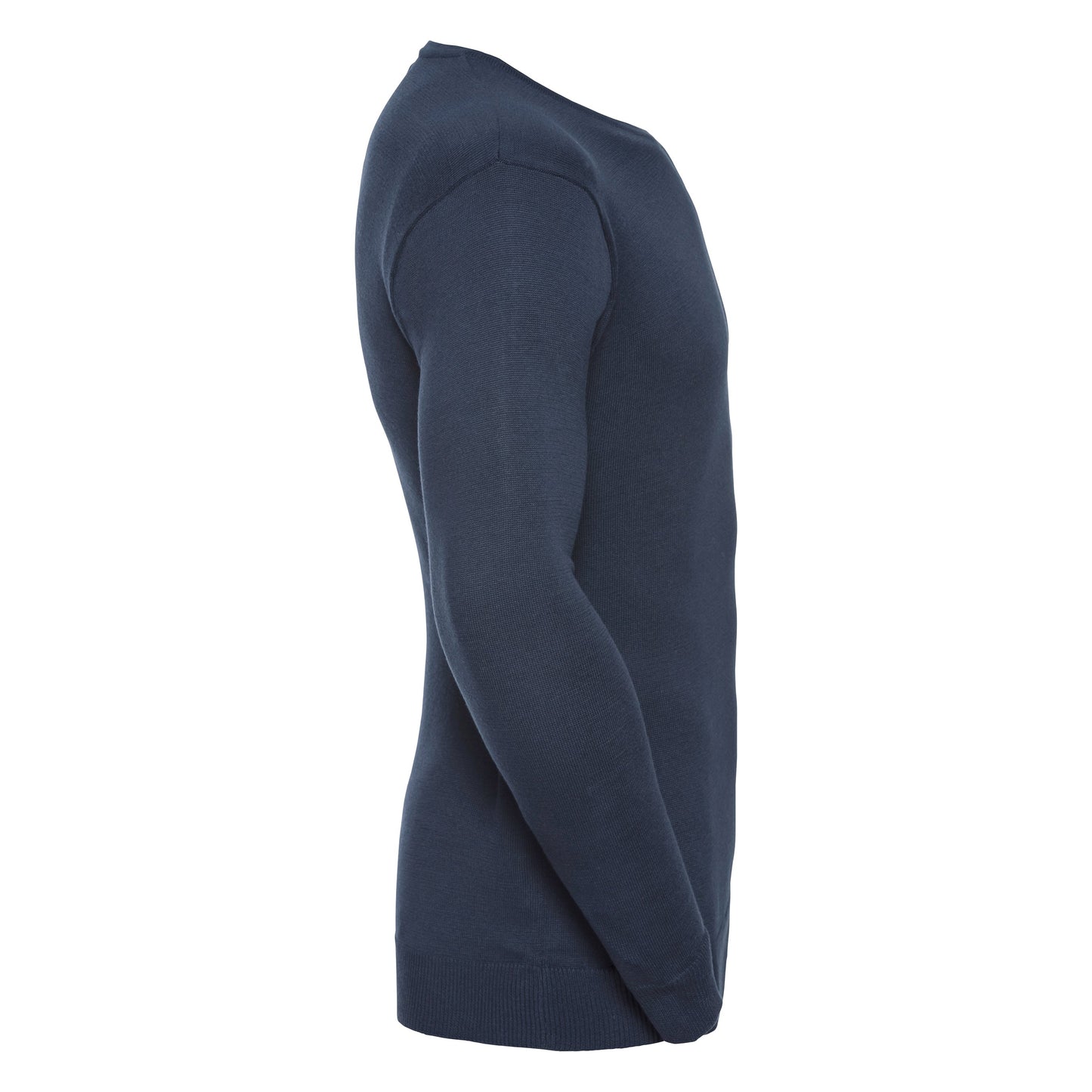 Russell Collection V-Neck Knitted Sweater Easy-Care Cotton Blend Various Sizes